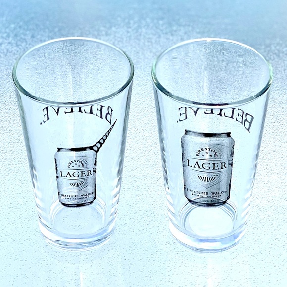 Firestone Walker Brewing Company 16 Ounce Pint Glasses ~ Set of 2 - Picture 3 of 5